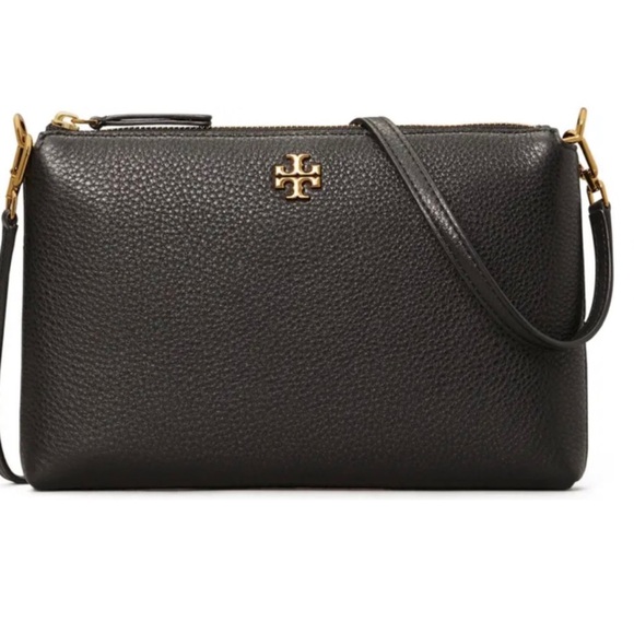 Tory Burch Handbags - Tory Burch Pebbled Black Crossbody Bag